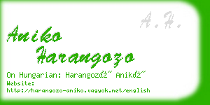 aniko harangozo business card